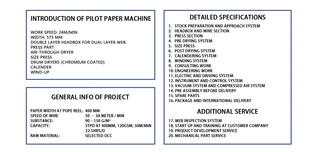 Hot Product Cardboard Corrugated Paper Automatic Pilot Paper Machine for Box Carton Sample Making Hot Sell