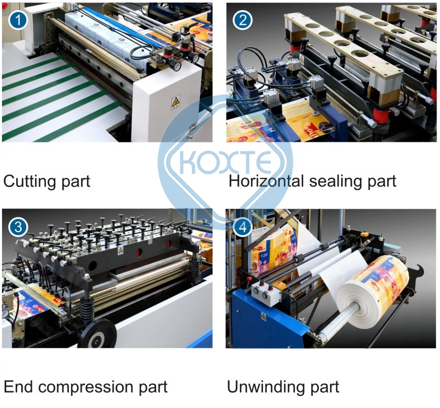 High-Speed Middle Sealing and Four-Side Sealing Plastic Bag Making Machine