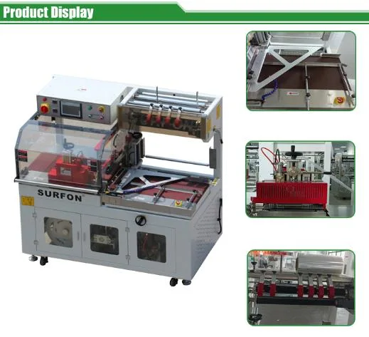 Full-Automatic POF Film Side Sealer Shrink Packing Machine for Confectionery Box Vegetable Fruit Trays Wrapping